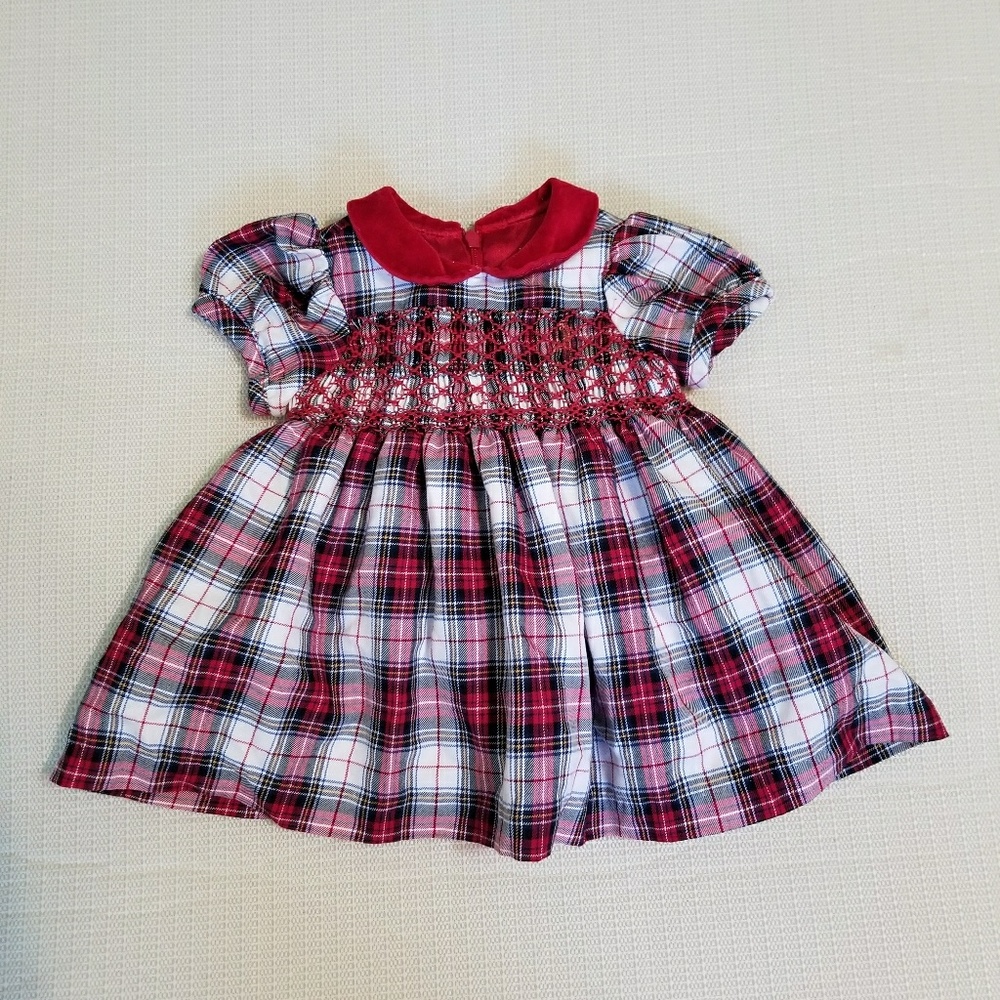 A children's place red and white dress